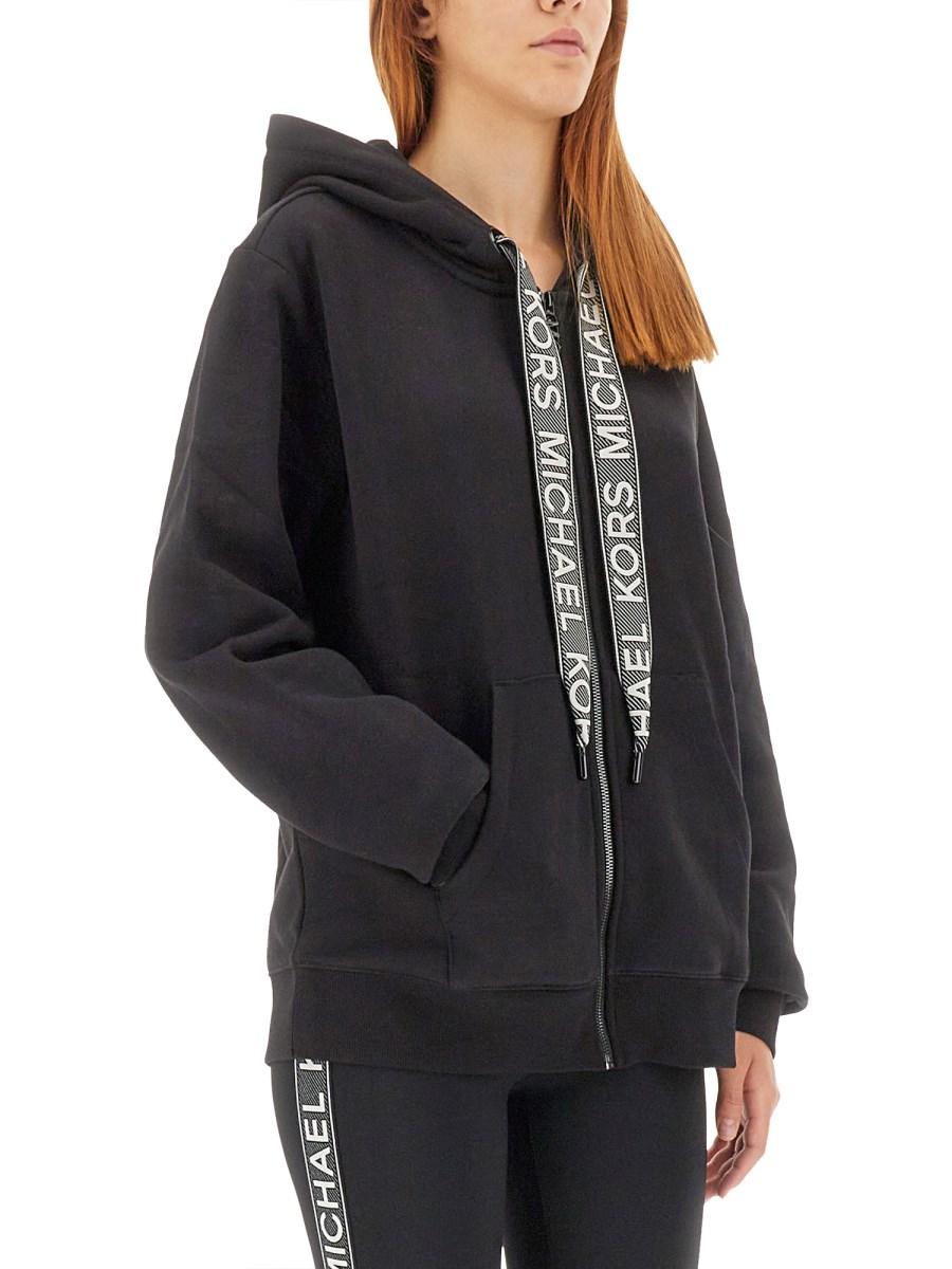 MICHAEL BY MICHAEL KORS FELPA OVERSIZE FIT IN COTONE