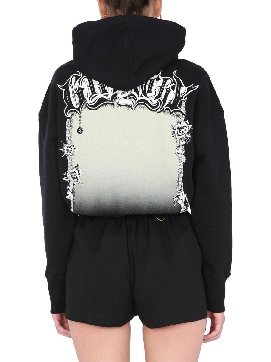 GIVENCHY FELPA OVERSIZE FIT IN COTONE CON STAMPA LOGO