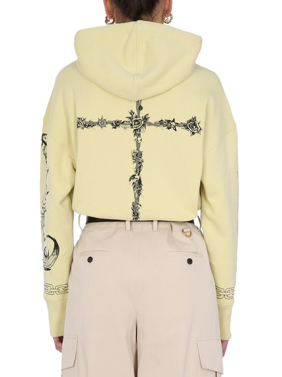 GIVENCHY FELPA OVERSIZE IN COTONE CON STAMPA GIVENCHY