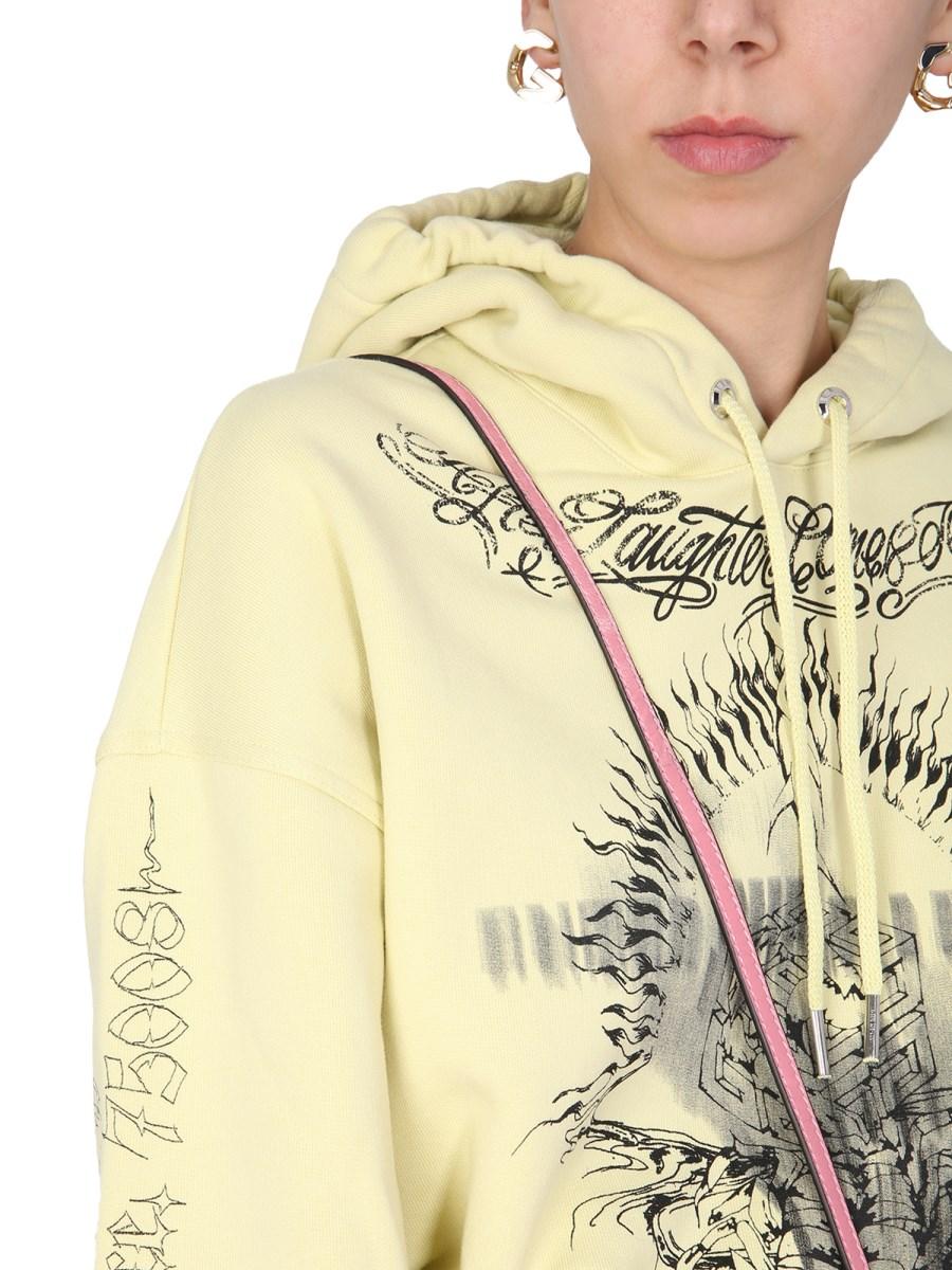 GIVENCHY FELPA OVERSIZE IN COTONE CON STAMPA GIVENCHY
