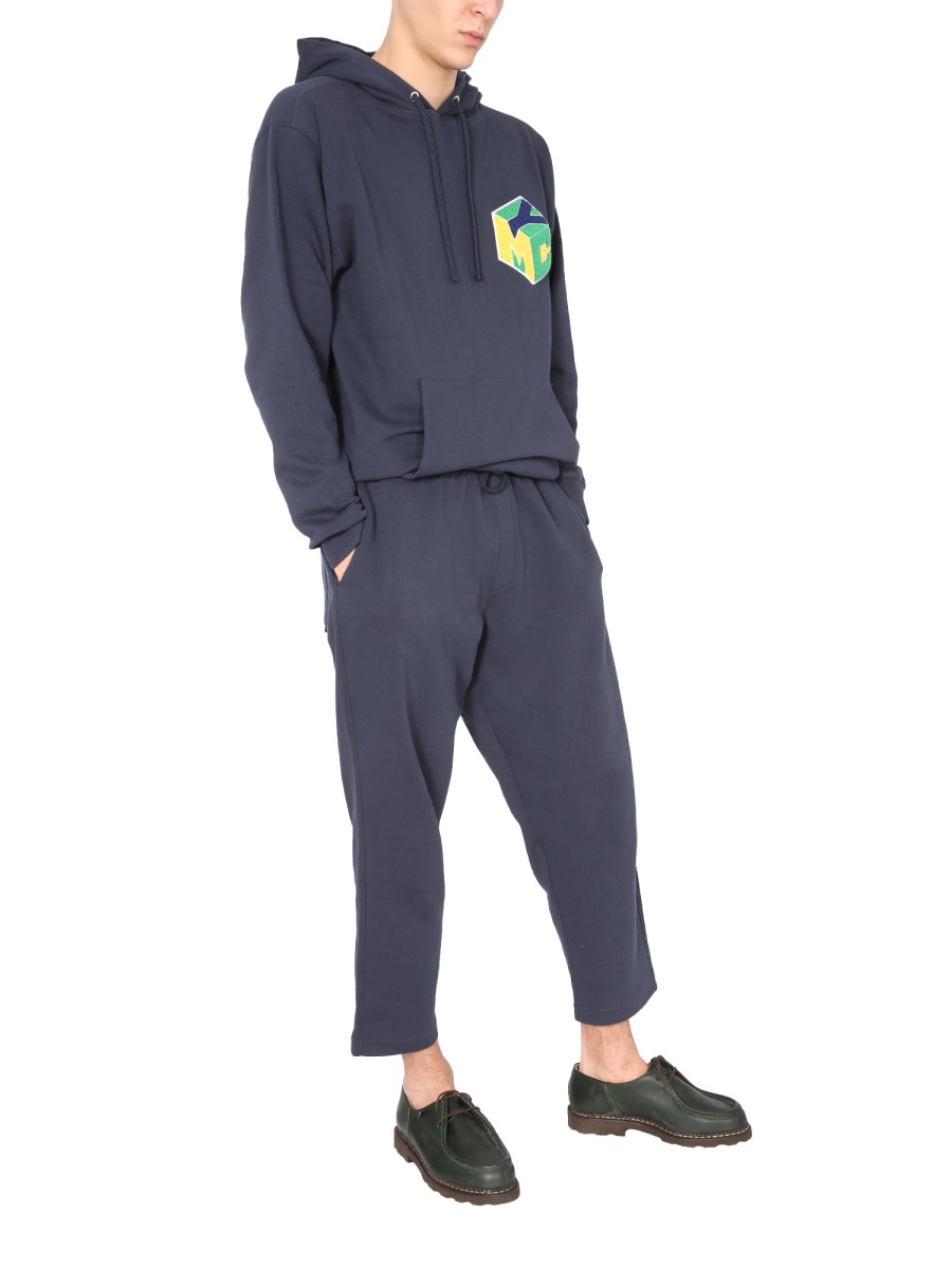 YMC FELPA TRUGOY IN COTONE BIOLOGICO SPAZZOLATO CON CAPPUCCIO