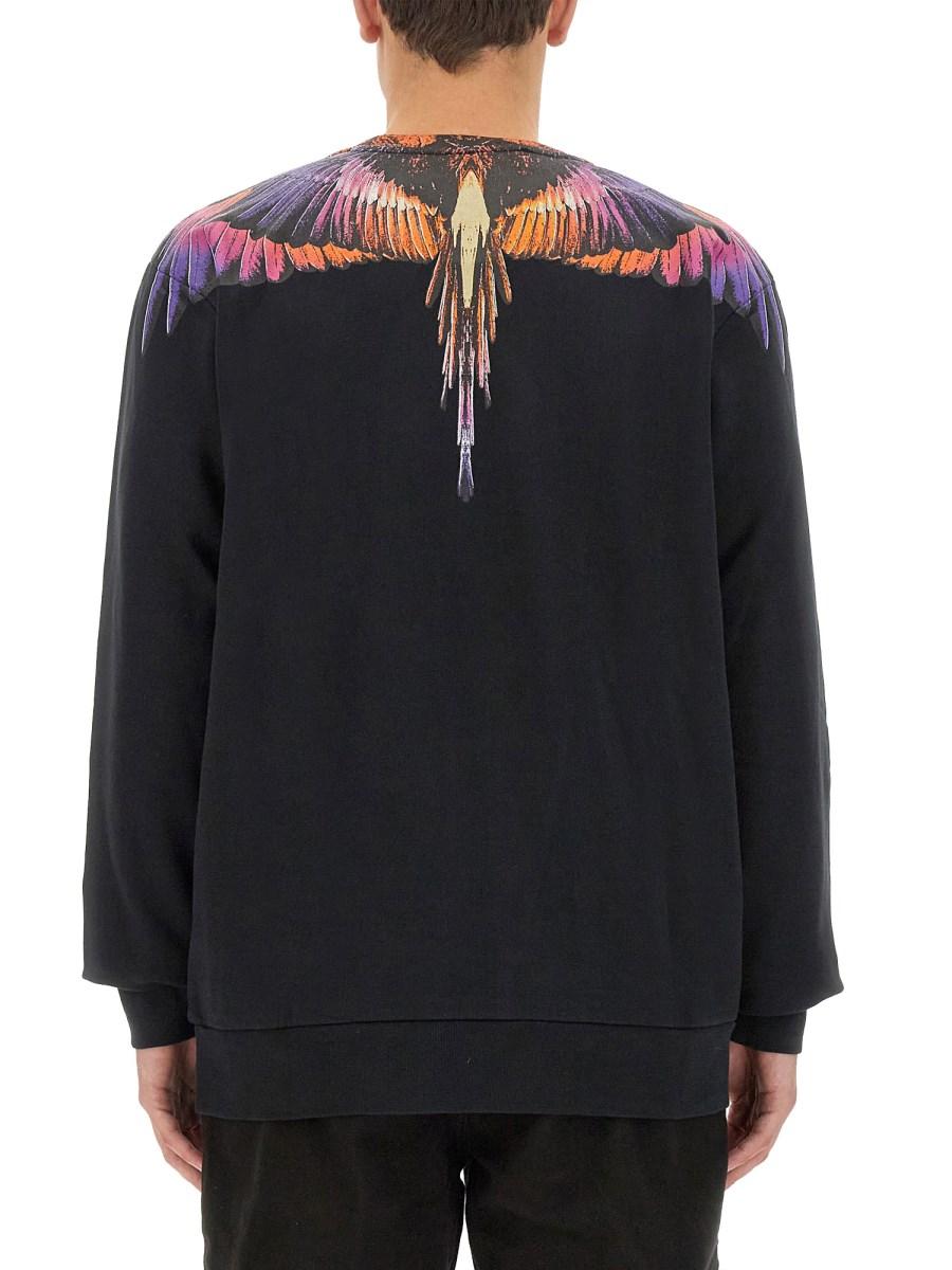 MARCELO BURLON COUNTY OF MILAN FELPA WINGS IN COTONE