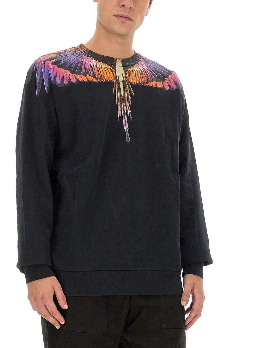 MARCELO BURLON COUNTY OF MILAN FELPA WINGS IN COTONE
