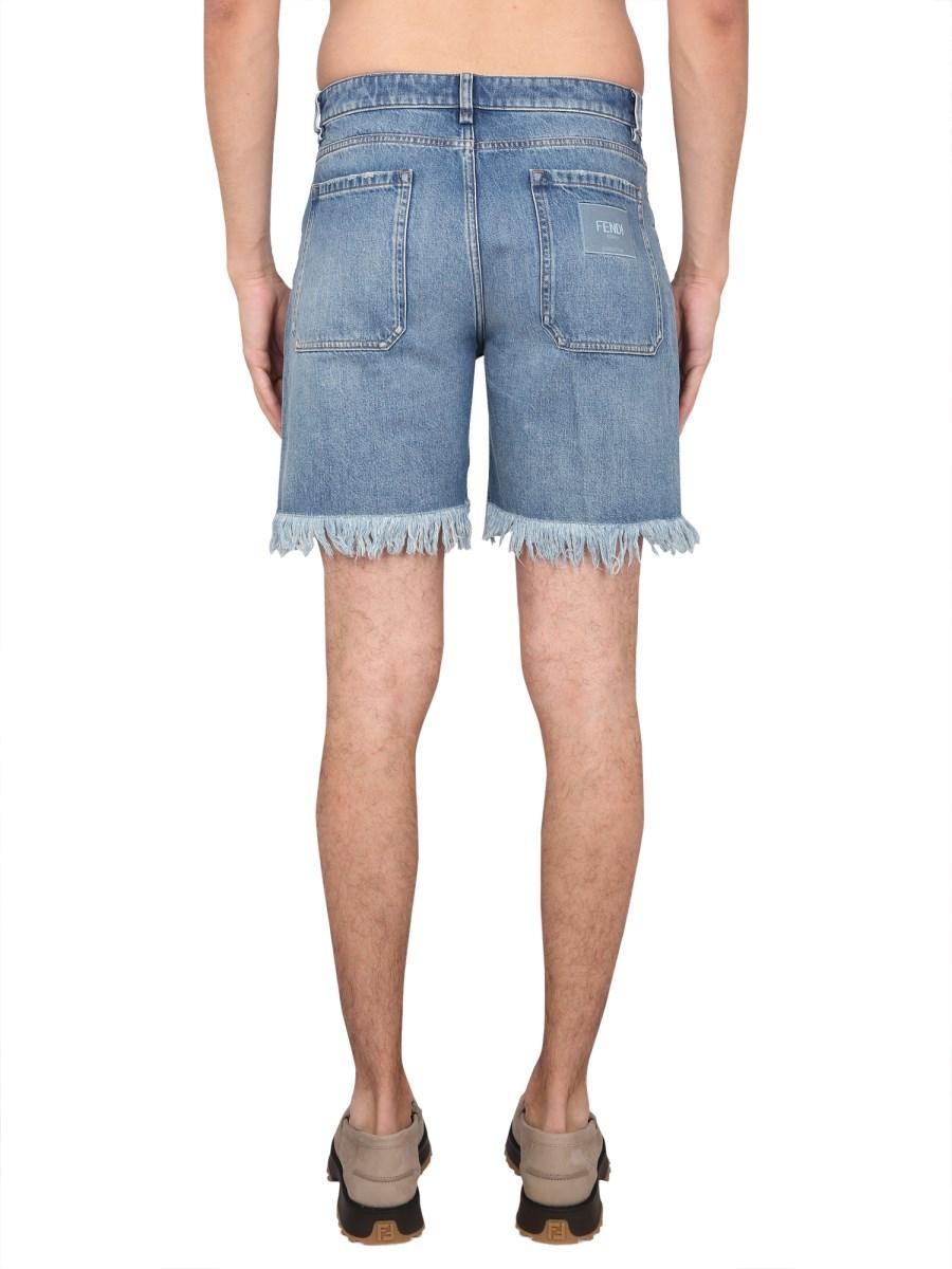 FENDI BERMUDA IN DENIM