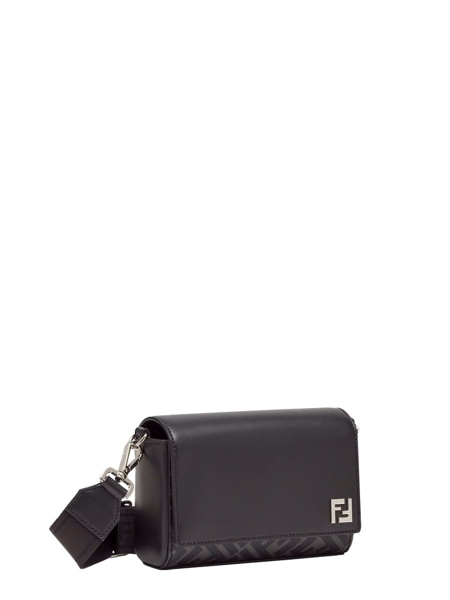 FENDI BORSA FF IN PELLE E TELA