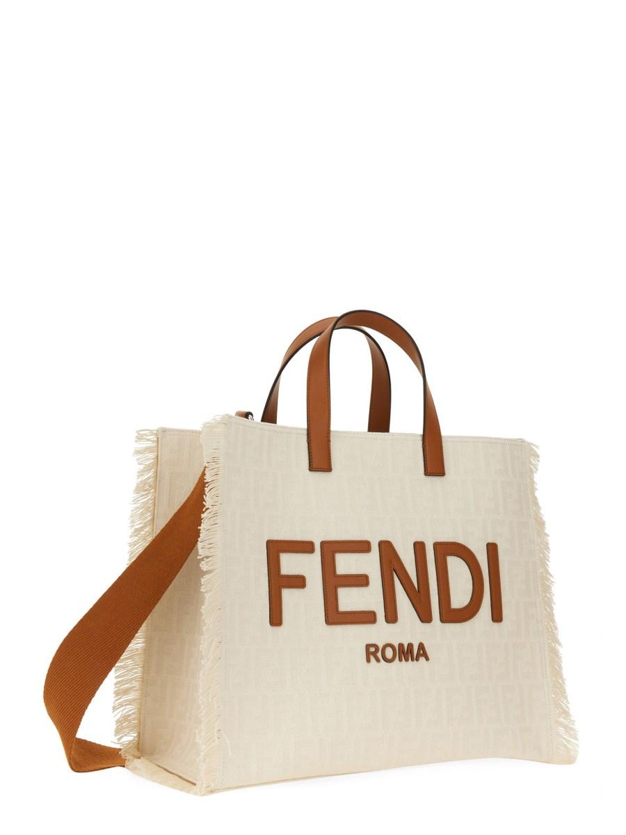 FENDI BORSA IN JACQUARD FF IN TELA DI COTONE