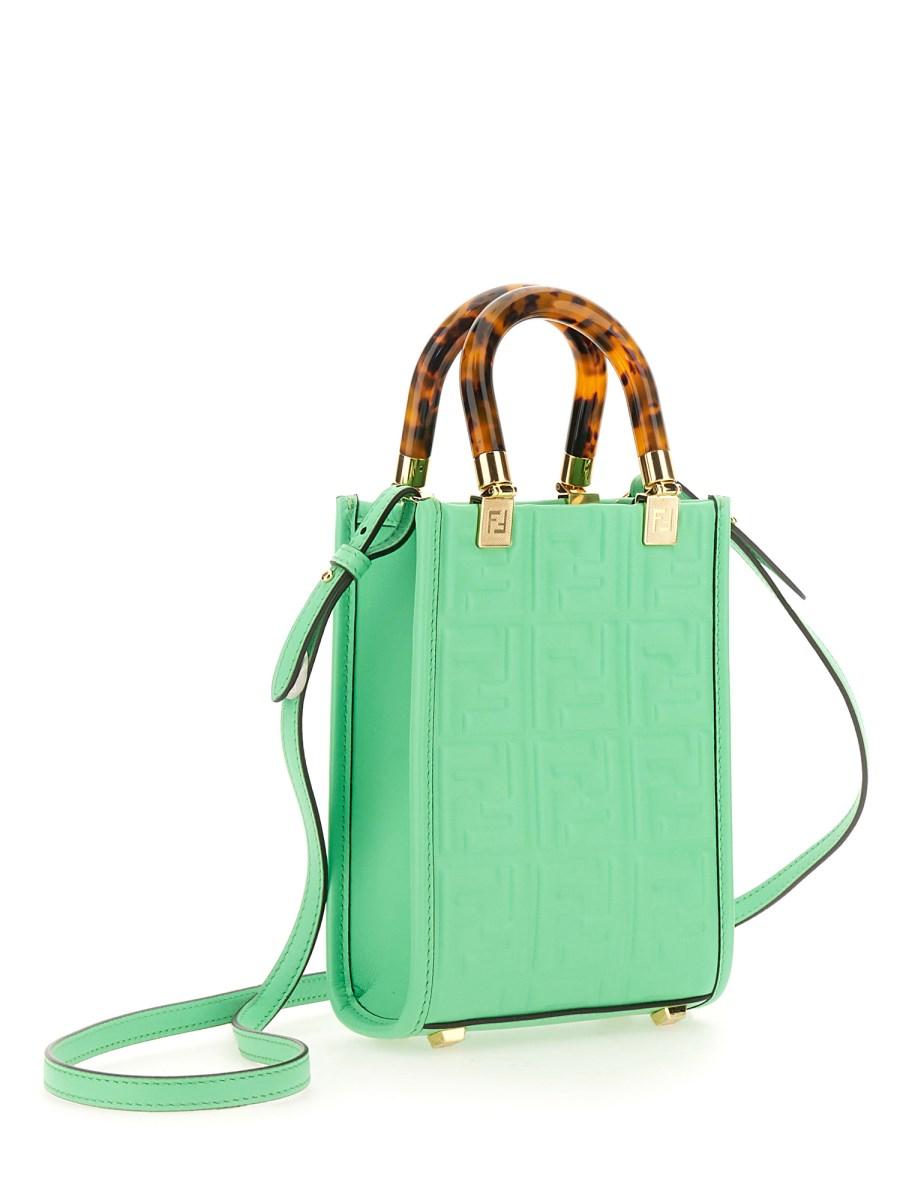 FENDI BORSA MINI SUNSHINE SHOPPER IN PELLE