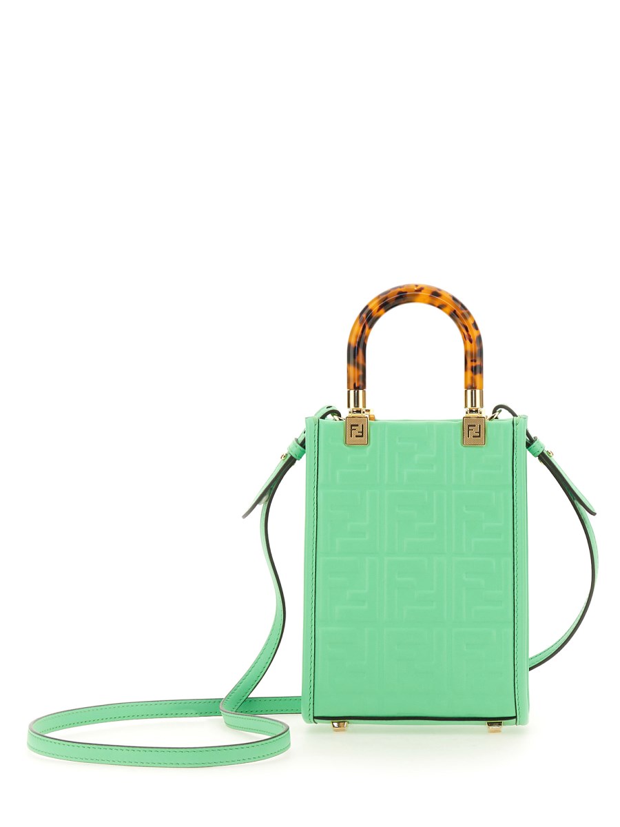 FENDI BORSA MINI SUNSHINE SHOPPER IN PELLE