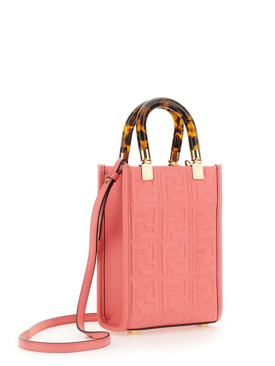FENDI BORSA MINI SUNSHINE SHOPPER IN PELLE