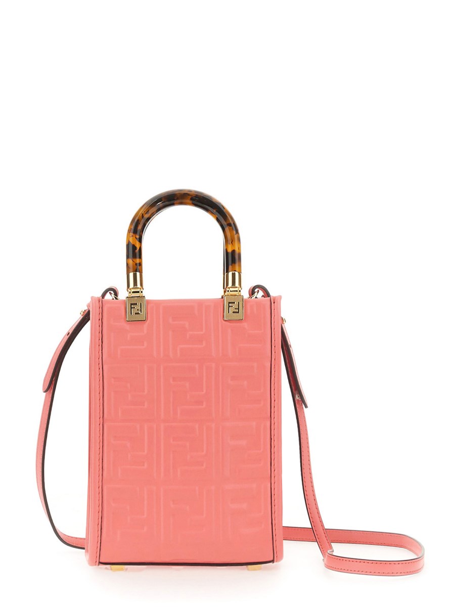FENDI BORSA MINI SUNSHINE SHOPPER IN PELLE
