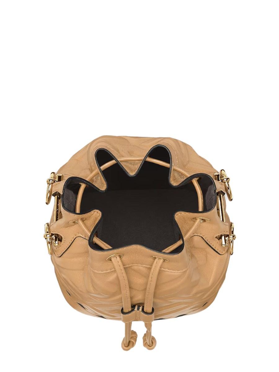 FENDI BORSA "MON TRESOR" MINI IN PELLE CON MOTIVO FF