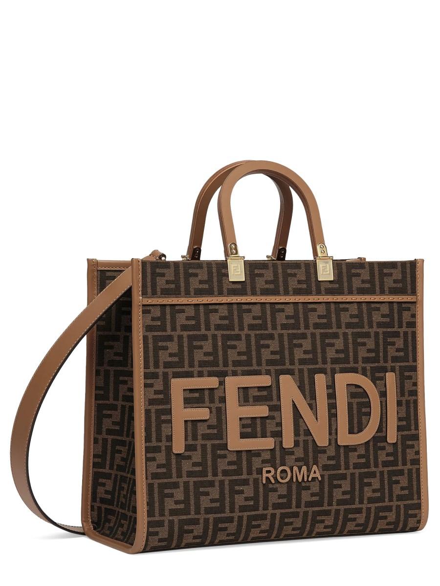 FENDI BORSA SUNSHINE MEDIUM IN TESSUTO FF