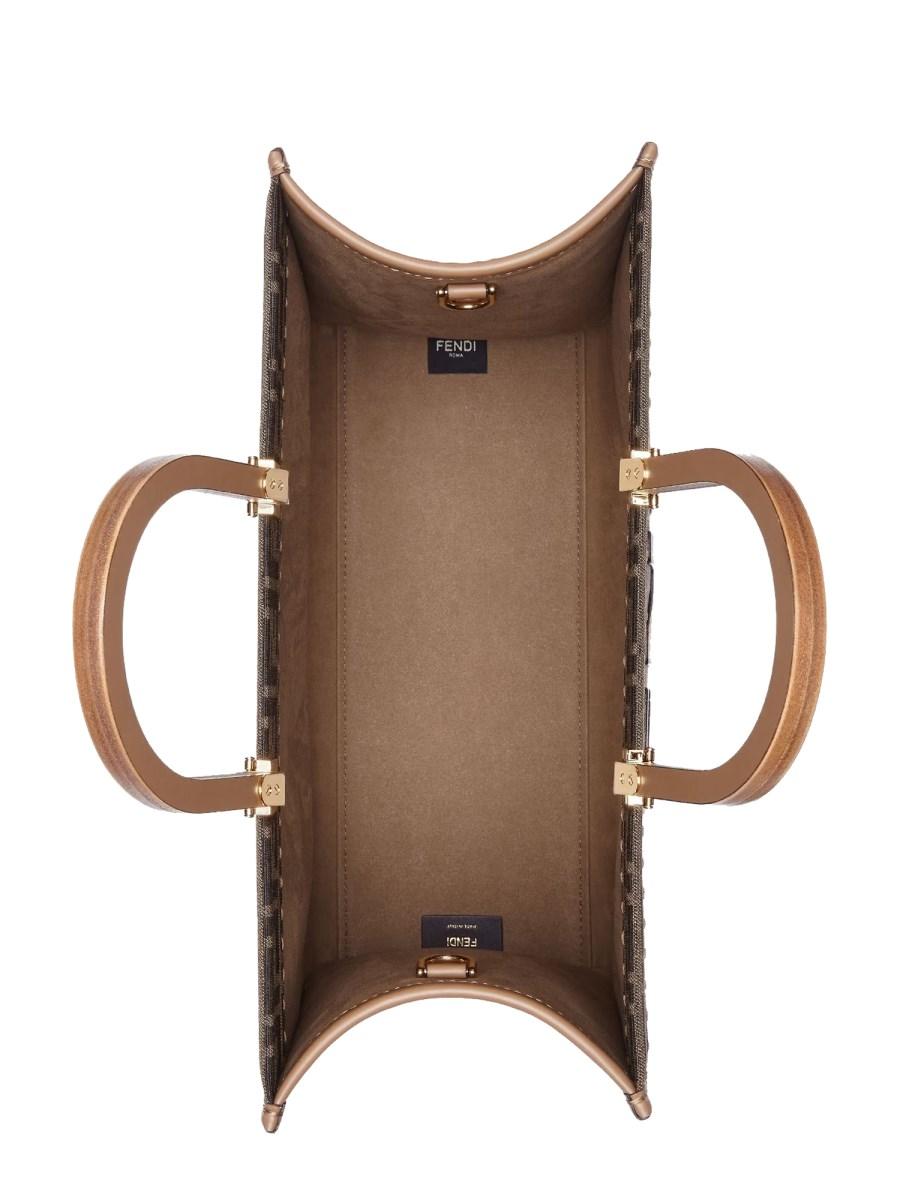 FENDI BORSA SUNSHINE MEDIUM IN TESSUTO FF