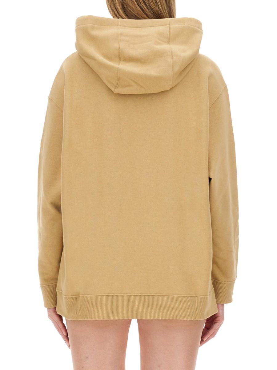 FENDI FELPA IN COTONE CON CAPPUCCIO