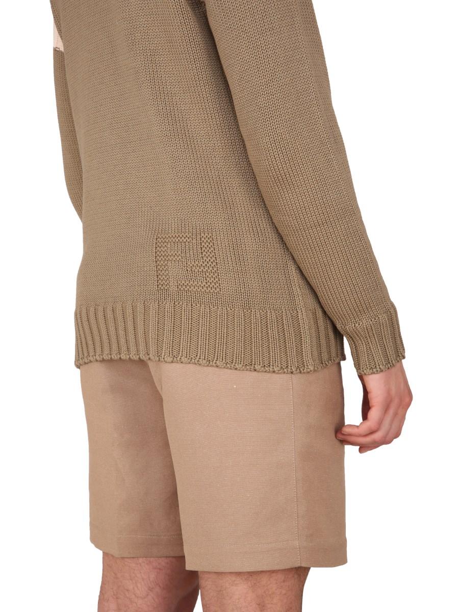 FENDI MAGLIA IN COTONE E CASHMERE