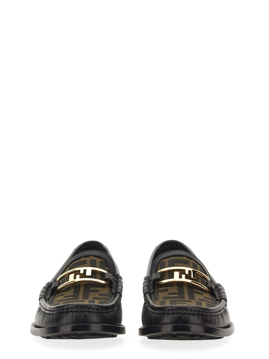 FENDI MOCASSINO FENDI O'LOCK IN PELLE
