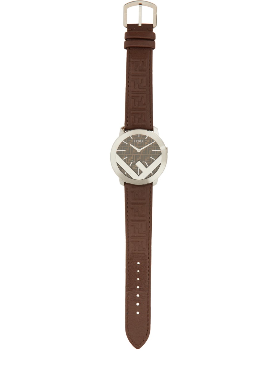 FENDI OROLOGIO ROTONDO CON LOGO "F IS FENDI"