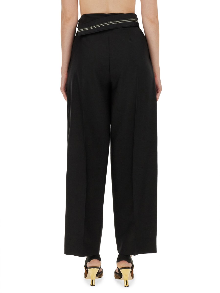 FENDI PANTALONE CON VITA ASIMMETRICA
