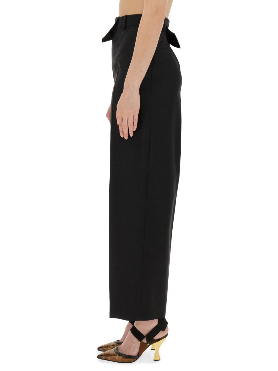 FENDI PANTALONE CON VITA ASIMMETRICA
