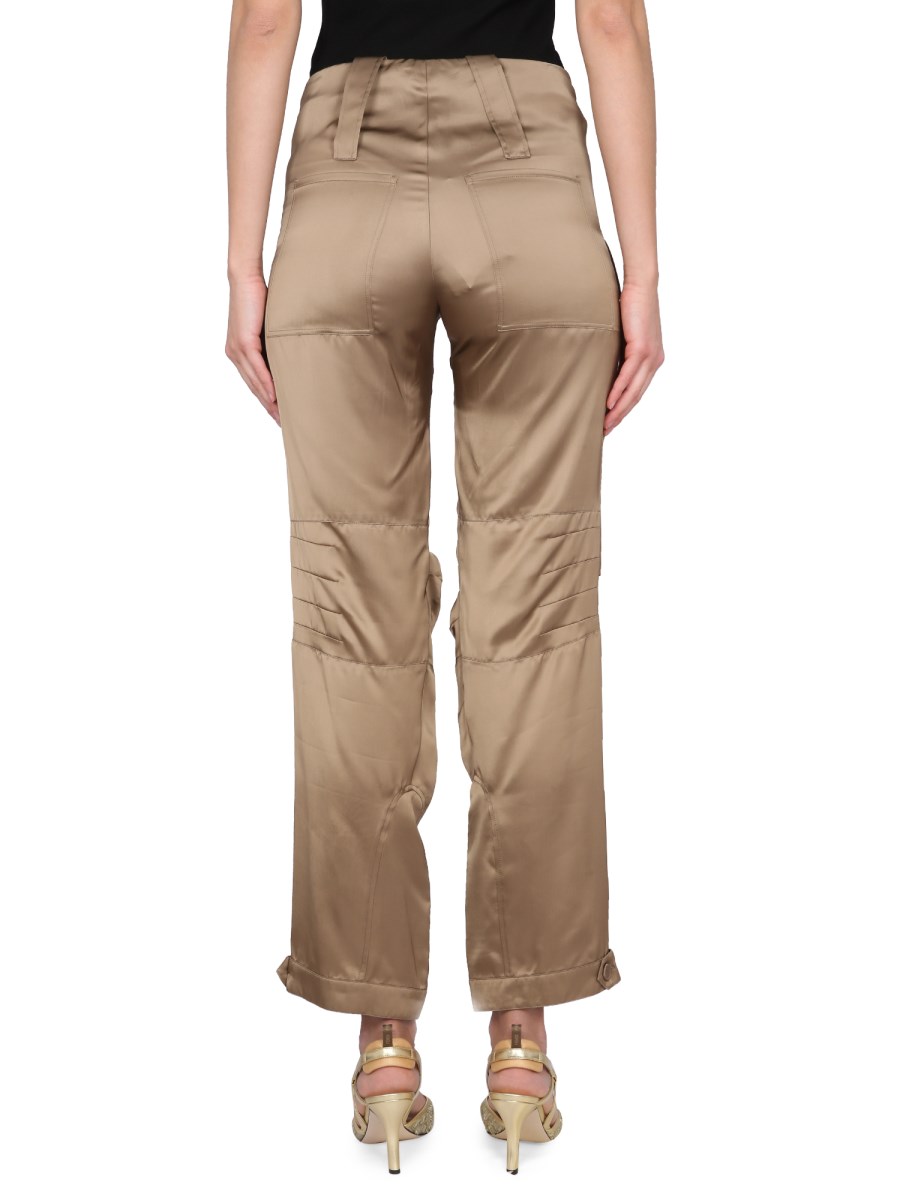 FENDI PANTALONE LUNGO IN SATIN