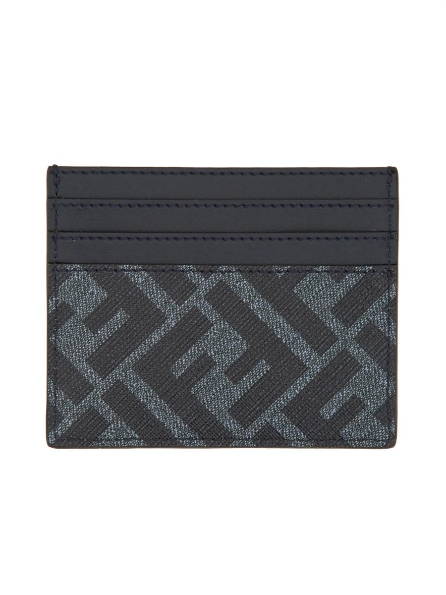 FENDI PORTACARTE FENDI DIAGONAL IN PELLE