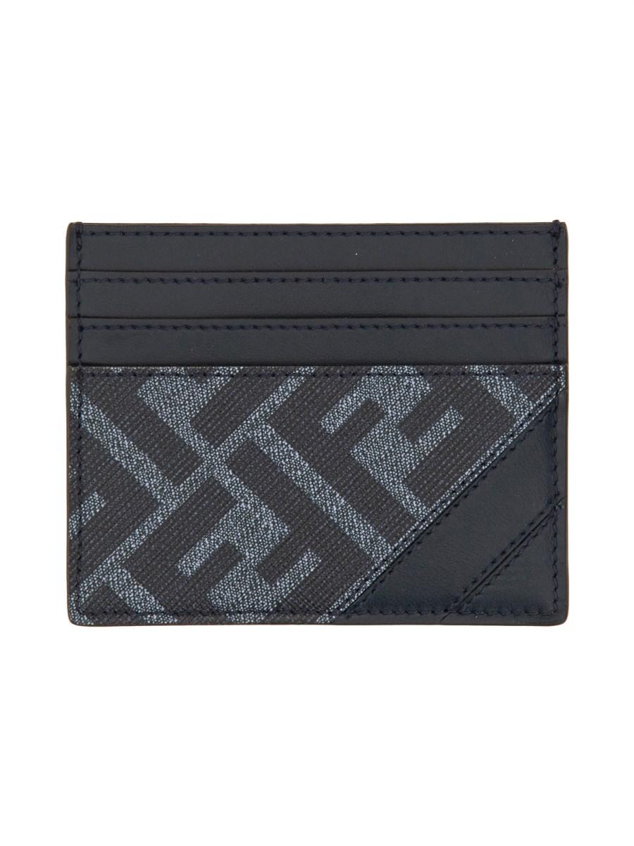 FENDI PORTACARTE FENDI DIAGONAL IN PELLE