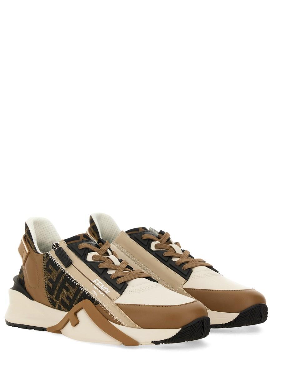 FENDI SNEAKER FENDI FLOW IN PELLE E JACQUARD FF