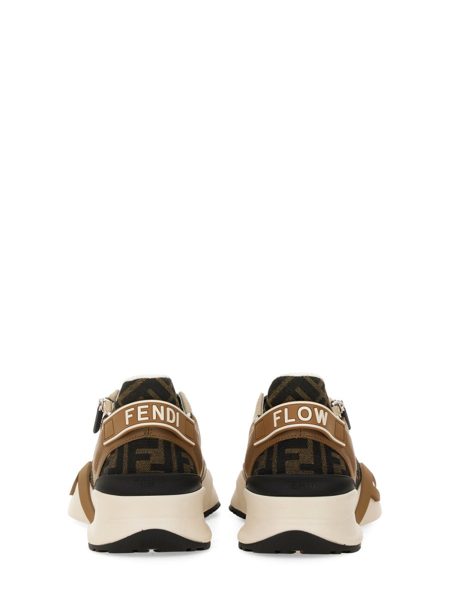 FENDI SNEAKER FENDI FLOW IN PELLE E JACQUARD FF