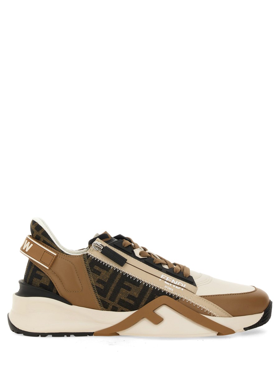 FENDI SNEAKER FENDI FLOW IN PELLE E JACQUARD FF
