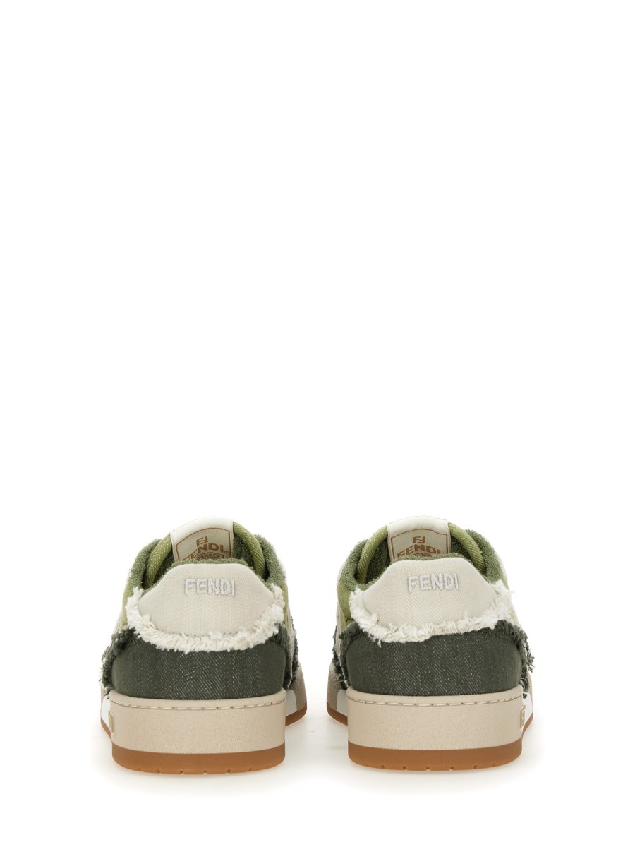 FENDI SNEAKER LOW TOP FENDI MATCH IN DENIM
