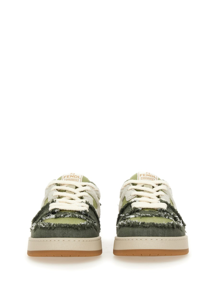 FENDI SNEAKER LOW TOP FENDI MATCH IN DENIM