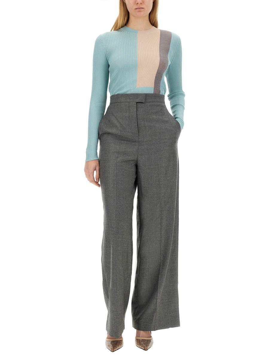 FENDI TOP IN SETA E VISCOSA