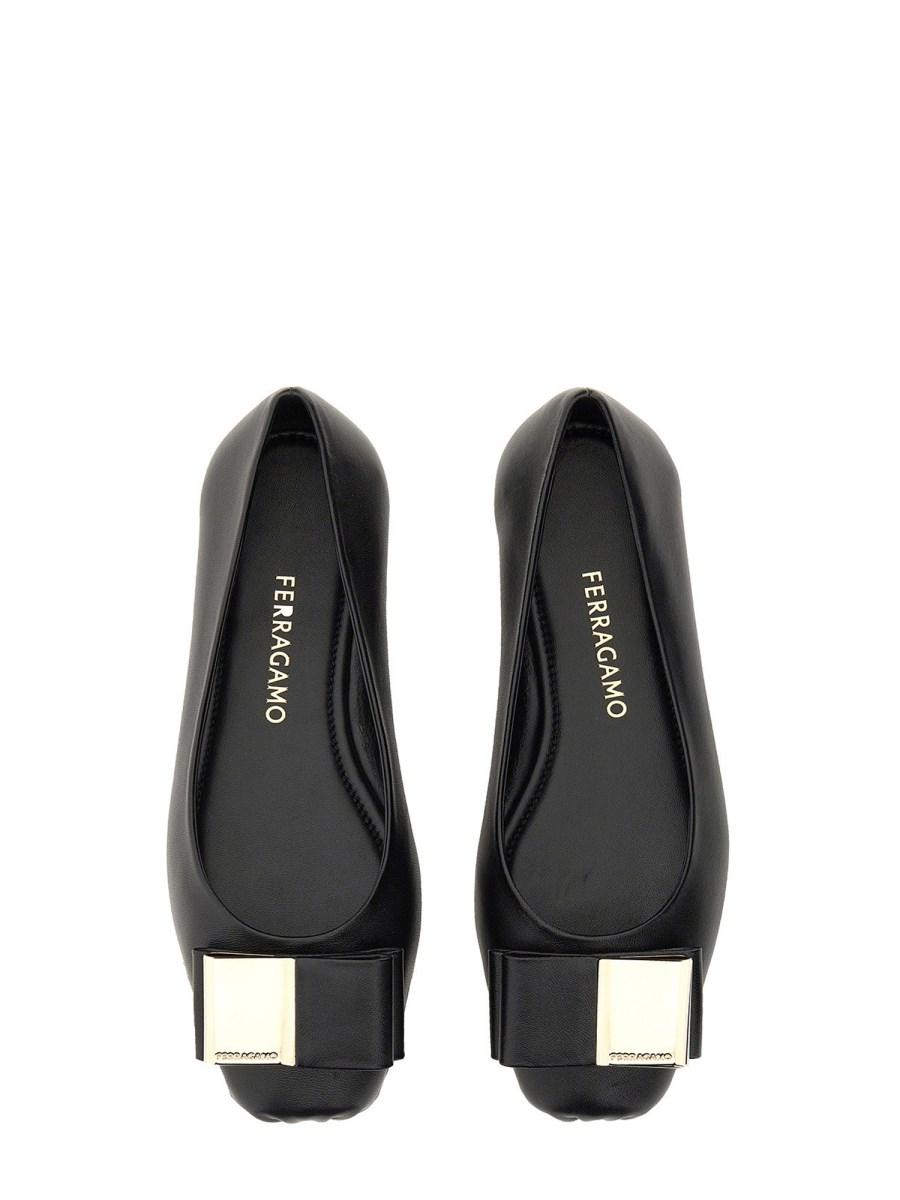 FERRAGAMO BALLERINA CON DOPPIO FIOCCO