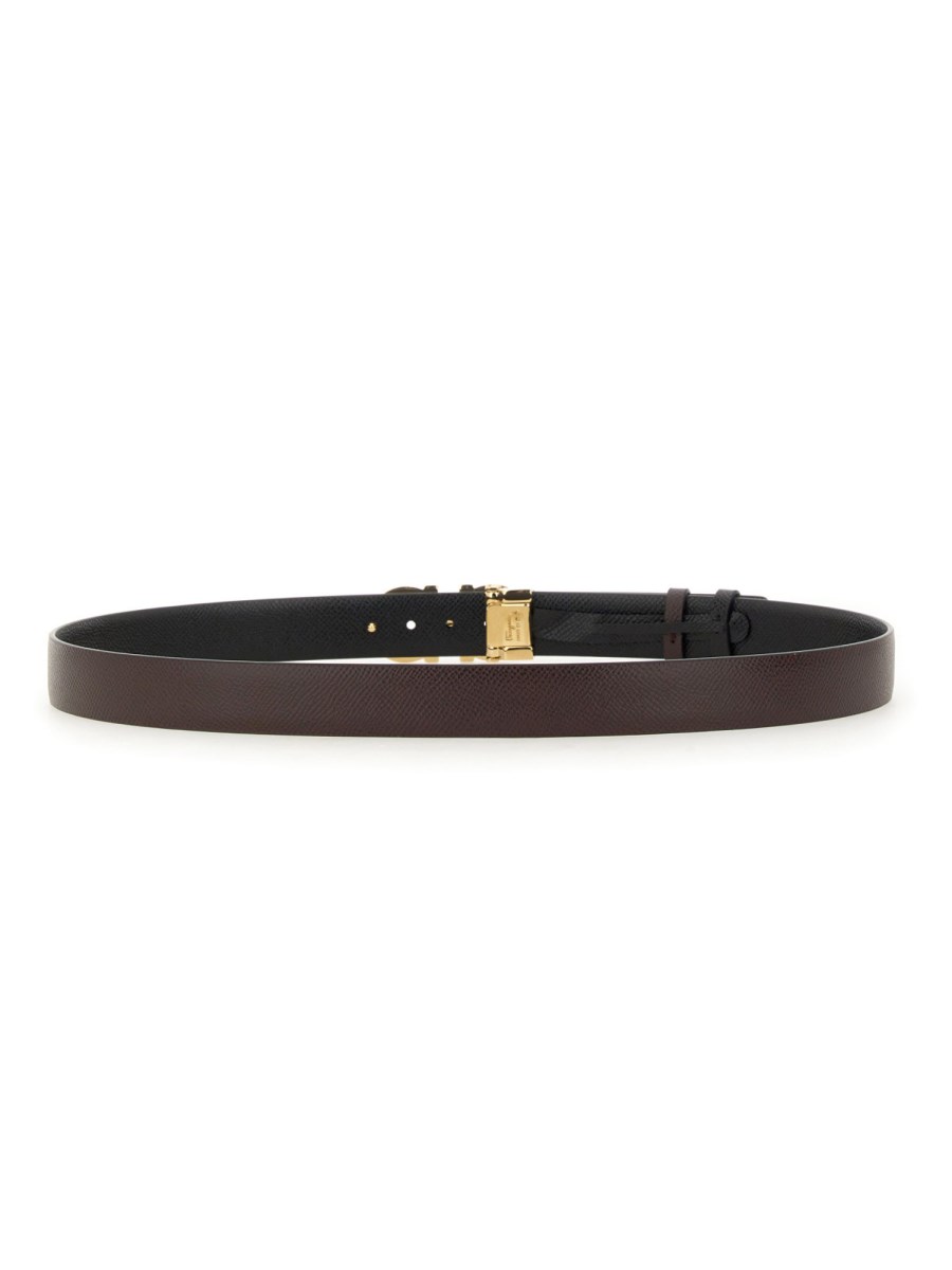 FERRAGAMO CINTURA GANCINI REVERSIBILE