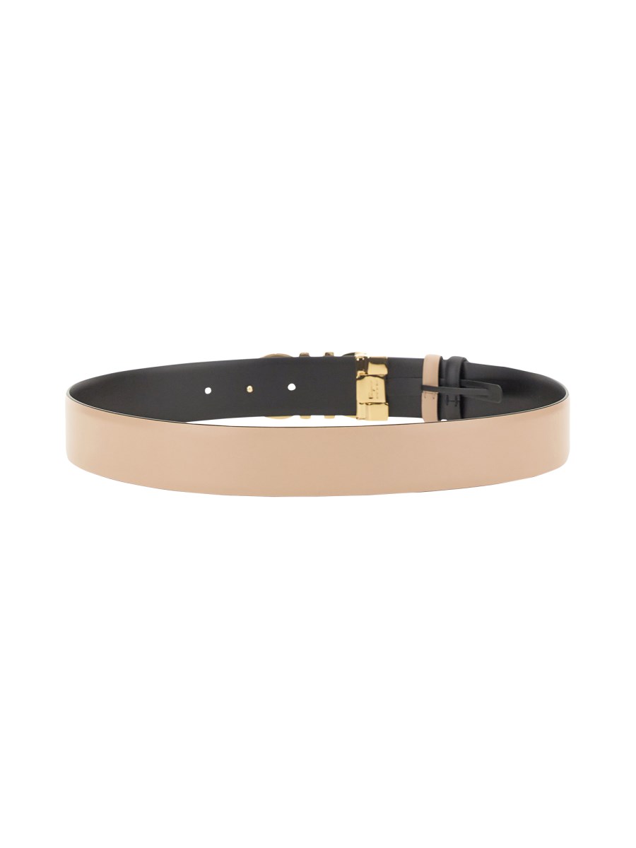 FERRAGAMO CINTURA REVERSIBILE GANCINI IN PELLE