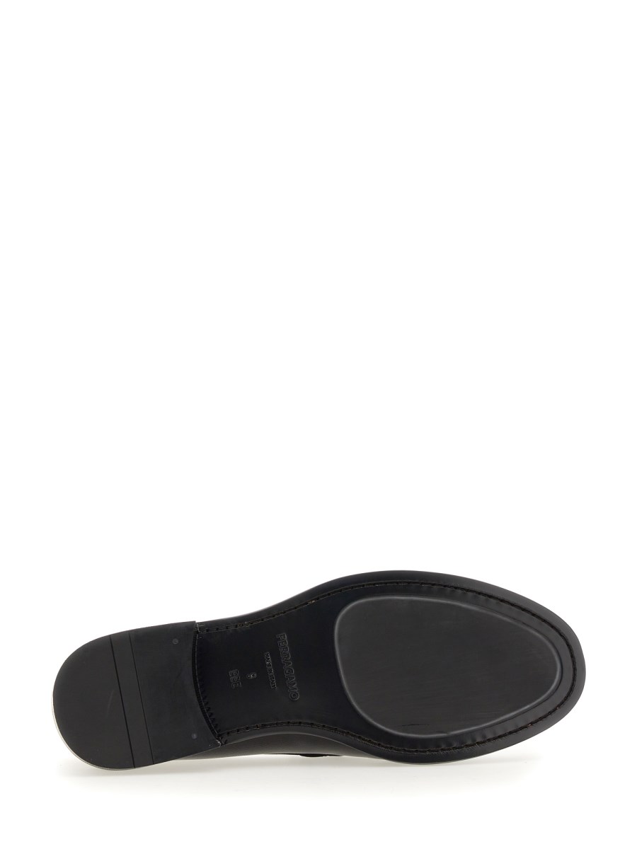 FERRAGAMO MOCASSINO GANCINI IN PELLE