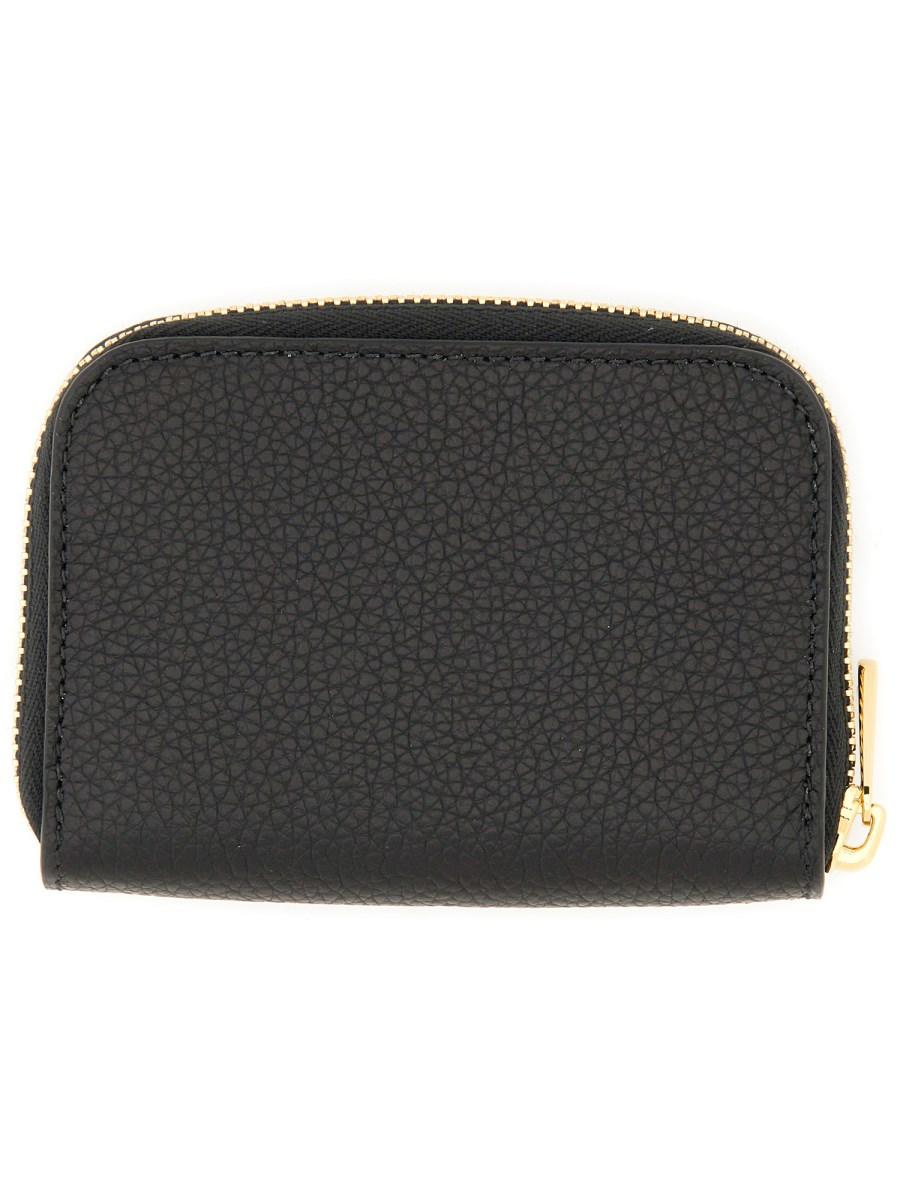 FERRAGAMO PORTA CARTE DI CREDITO GANCINI IN PELLE