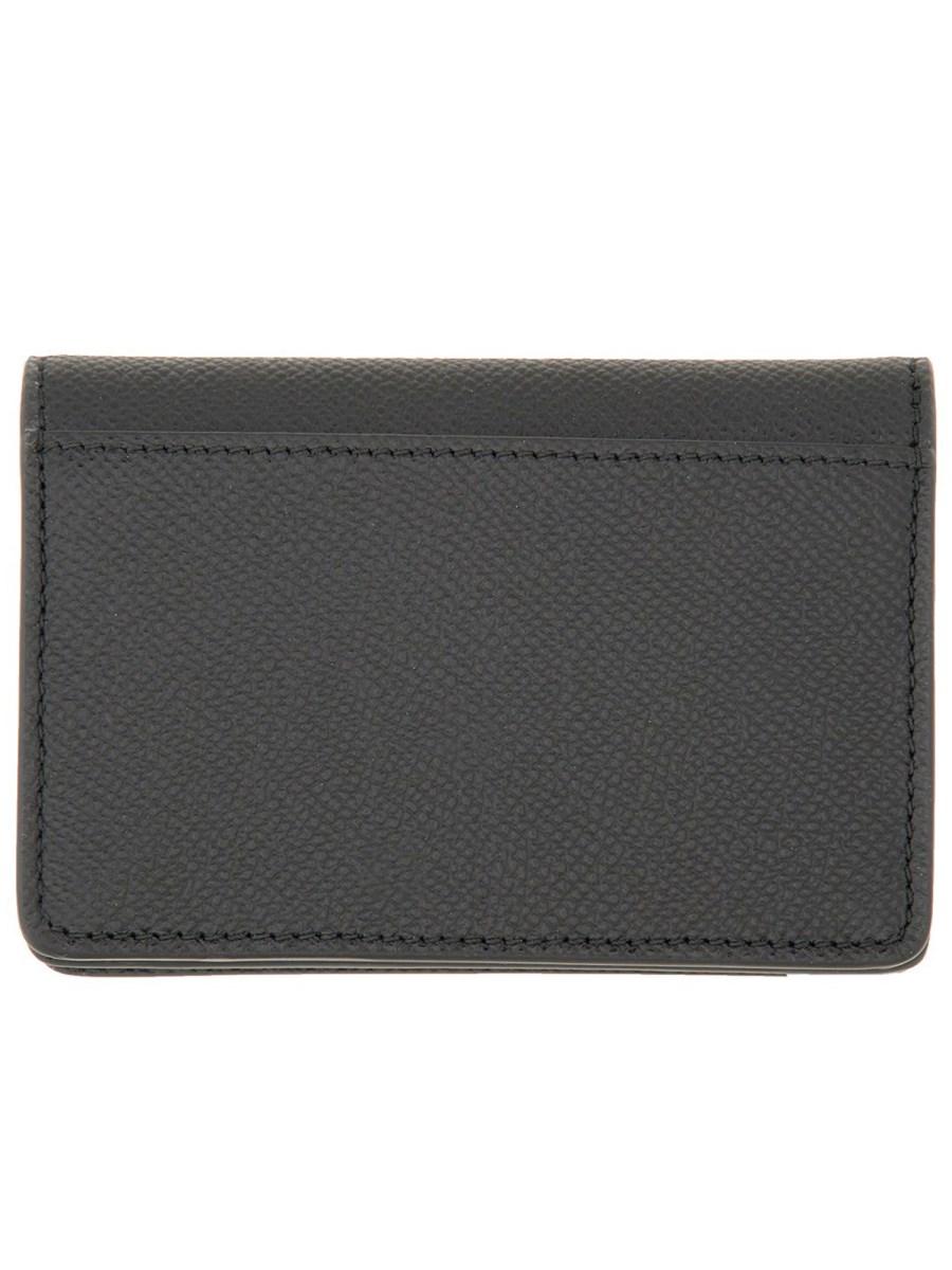 FERRAGAMO PORTA CARTE DI CREDITO GANCINI IN PELLE