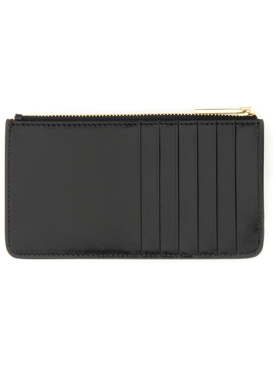 FERRAGAMO PORTACARTE DI CREDITO GANCINI IN PELLE