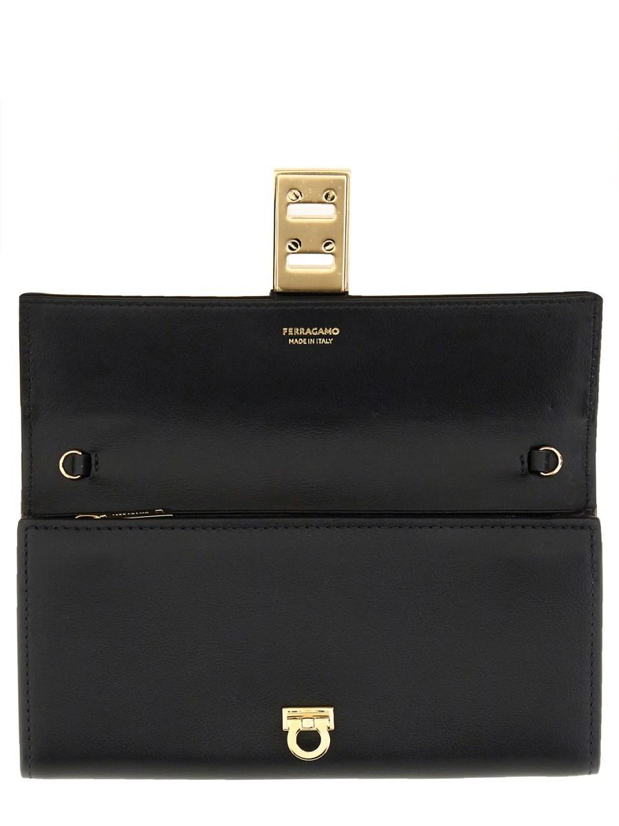 FERRAGAMO PORTAFOGLIO HUG CON TRACOLLA
