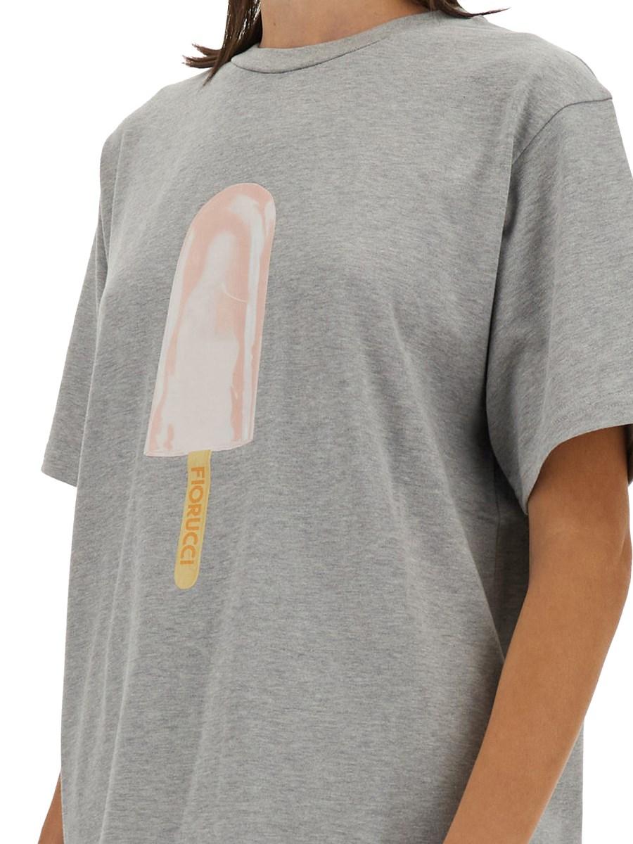 FIORUCCI T-SHIRT IN JERSEY DI COTONE CON LOGO