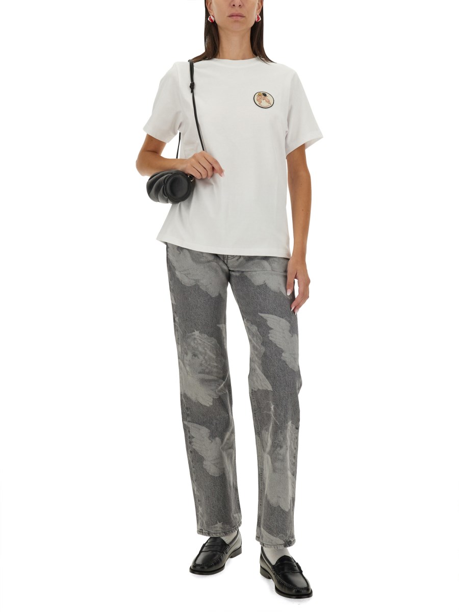 FIORUCCI T-SHIRT IN JERSEY DI COTONE CON LOGO