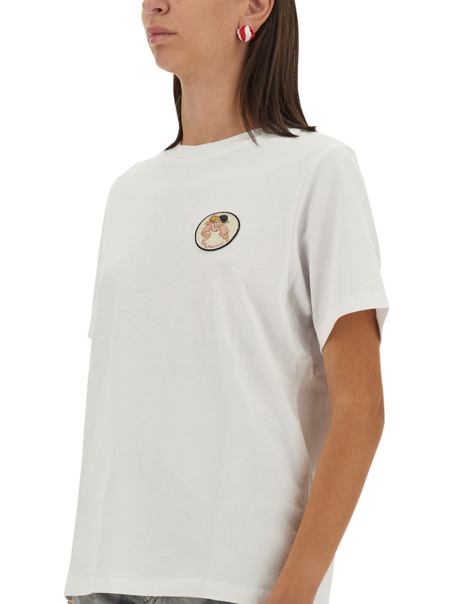 FIORUCCI T-SHIRT IN JERSEY DI COTONE CON LOGO