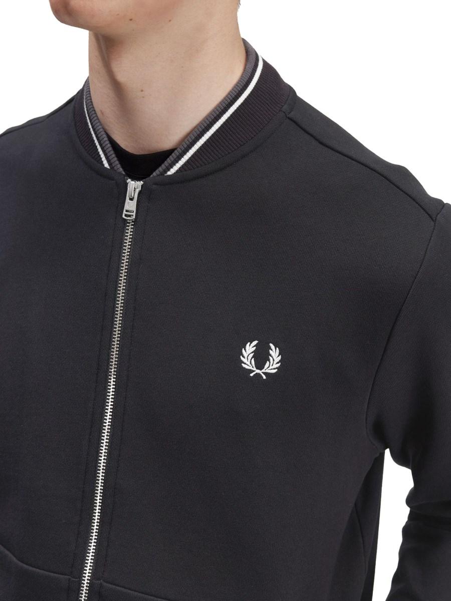 FRED PERRY FELPA CON LOGO IN COTONE