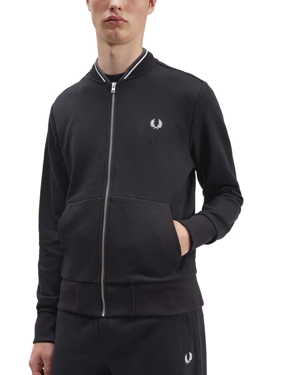 FRED PERRY FELPA CON LOGO IN COTONE