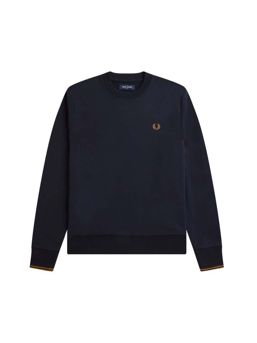 FRED PERRY FELPA IN COTONE CON RICAMO LOGO