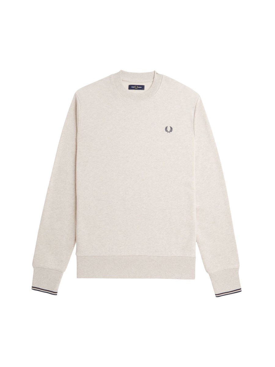 FRED PERRY FELPA IN COTONE CON RICAMO LOGO