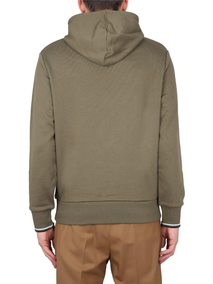 FRED PERRY FELPA IN COTONE CON RICAMO LOGO