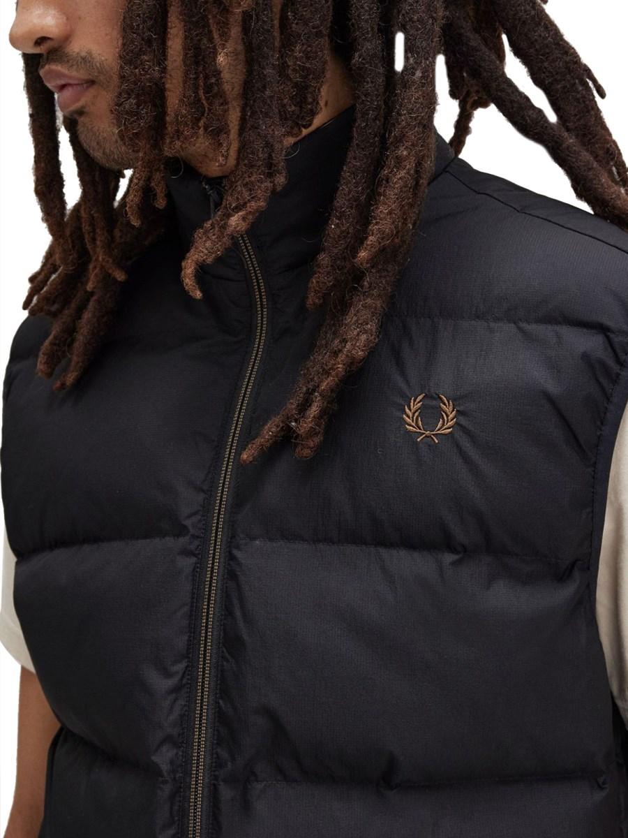 FRED PERRY GILET PIUMINO CON LOGO