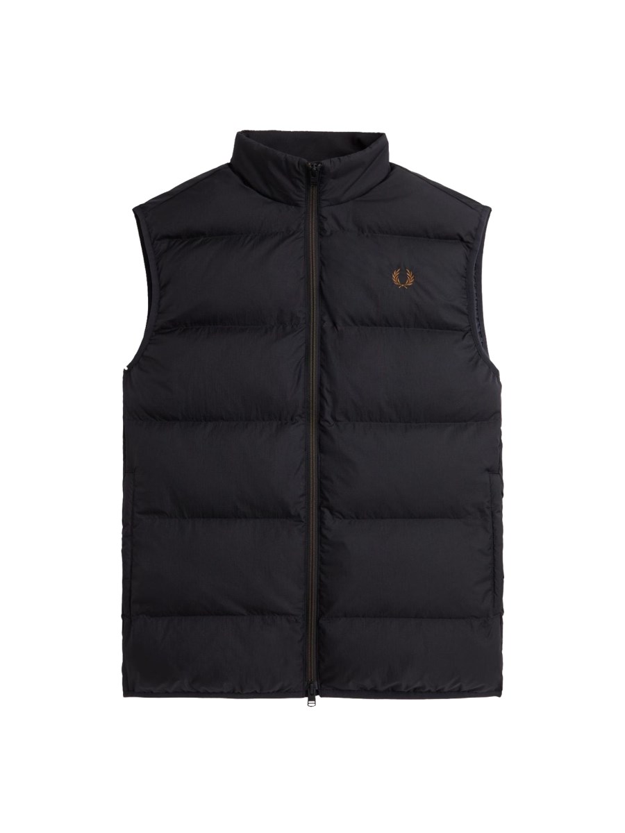 FRED PERRY GILET PIUMINO CON LOGO